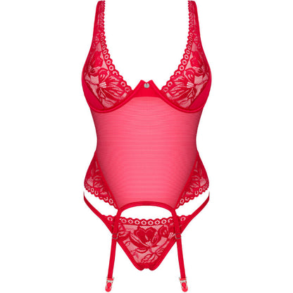 OBSESSIVE - LACELOVE CORSET RED XS/S - ToysByMonk