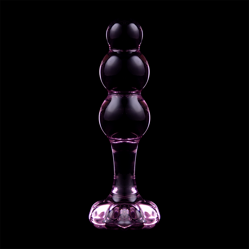 NEBULA SERIES BY IBIZA - MODEL 1 ANAL PLUG BOROSILICATE GLASS CLEAR 10.5 CM -O- 3 CM - ToysByMonk