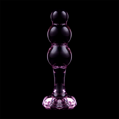 NEBULA SERIES BY IBIZA - MODEL 1 ANAL PLUG BOROSILICATE GLASS CLEAR 10.5 CM -O- 3 CM - ToysByMonk