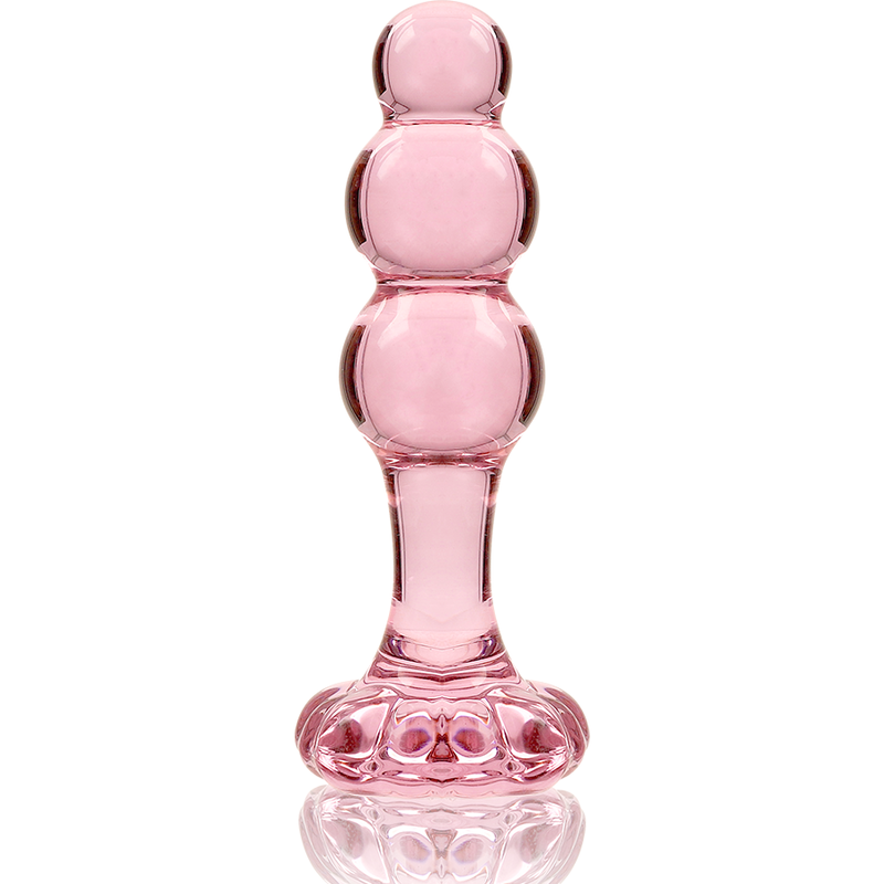 NEBULA SERIES BY IBIZA - MODEL 1 ANAL PLUG BOROSILICATE GLASS CLEAR 10.5 CM -O- 3 CM - ToysByMonk