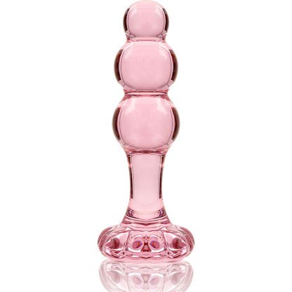NEBULA SERIES BY IBIZA - MODEL 1 ANAL PLUG BOROSILICATE GLASS CLEAR 10.5 CM -O- 3 CM - ToysByMonk