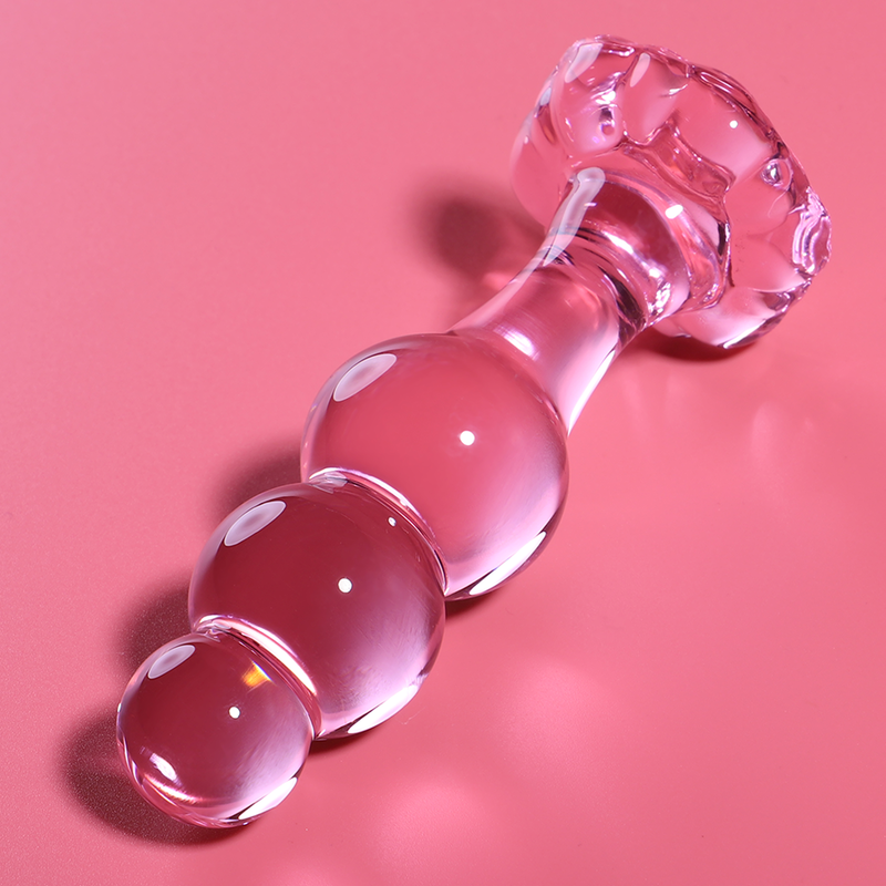 NEBULA SERIES BY IBIZA - MODEL 1 ANAL PLUG BOROSILICATE GLASS CLEAR 10.5 CM -O- 3 CM - ToysByMonk
