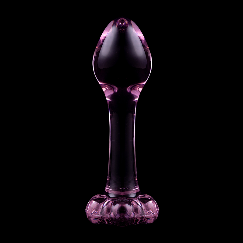 NEBULA SERIES BY IBIZA - MODEL 2 ANAL PLUG BOROSILICATE GLASS CLEAR 11 CM -O- 3.5 CM - ToysByMonk