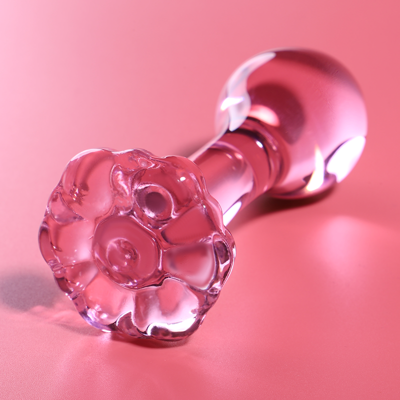 NEBULA SERIES BY IBIZA - MODEL 2 ANAL PLUG BOROSILICATE GLASS CLEAR 11 CM -O- 3.5 CM - ToysByMonk