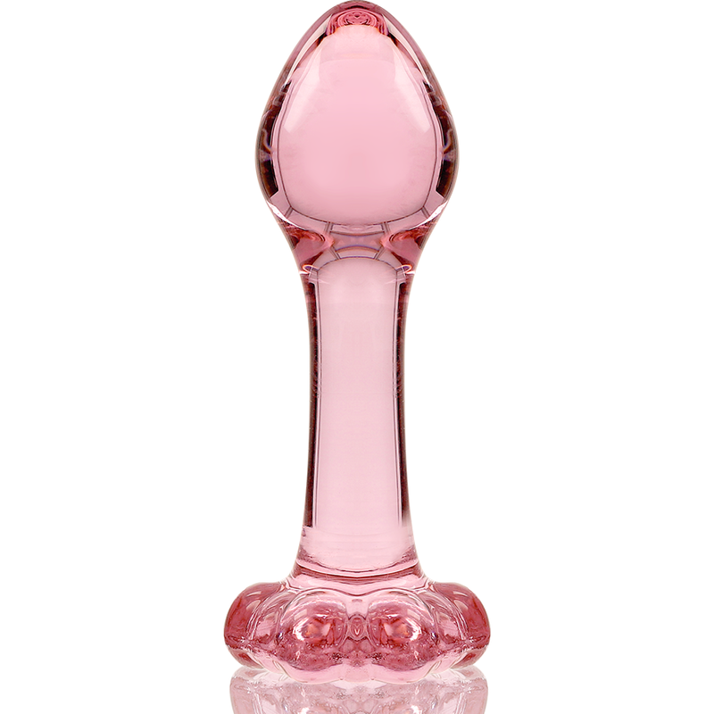 NEBULA SERIES BY IBIZA - MODEL 2 ANAL PLUG BOROSILICATE GLASS CLEAR 11 CM -O- 3.5 CM - ToysByMonk