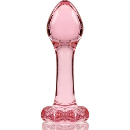 NEBULA SERIES BY IBIZA - MODEL 2 ANAL PLUG BOROSILICATE GLASS CLEAR 11 CM -O- 3.5 CM - ToysByMonk
