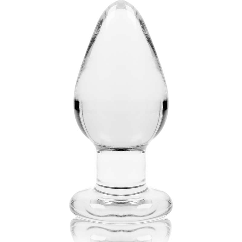 NEBULA SERIES BY IBIZA - MODEL 3 ANAL PLUG BOROSILICATE GLASS TRANSPARENT 11 CM -O- 5 CM - ToysByMonk