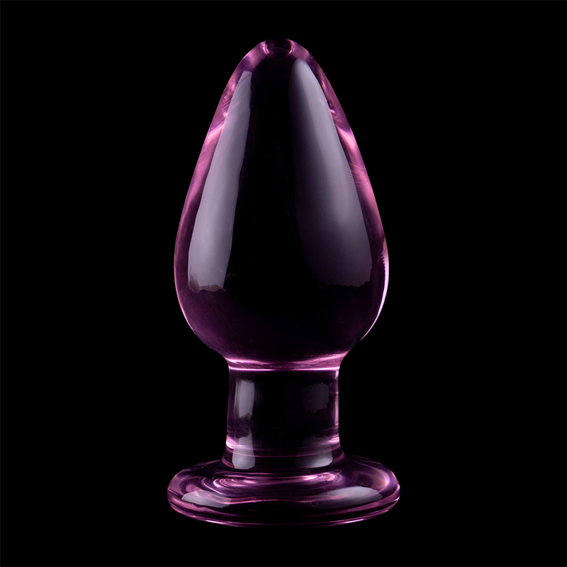 NEBULA SERIES BY IBIZA - MODEL 3 ANAL PLUG BOROSILICATE GLASS TRANSPARENT 11 CM -O- 5 CM - ToysByMonk