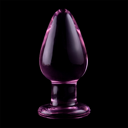 NEBULA SERIES BY IBIZA - MODEL 3 ANAL PLUG BOROSILICATE GLASS TRANSPARENT 11 CM -O- 5 CM - ToysByMonk