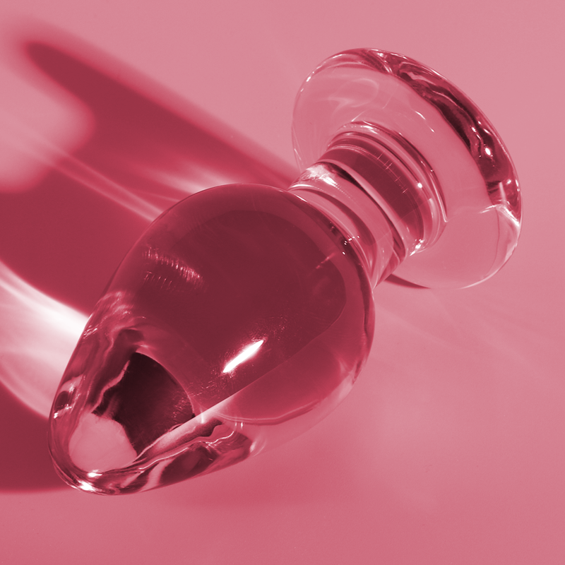 NEBULA SERIES BY IBIZA - MODEL 3 ANAL PLUG BOROSILICATE GLASS TRANSPARENT 11 CM -O- 5 CM - ToysByMonk