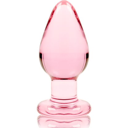 NEBULA SERIES BY IBIZA - MODEL 3 ANAL PLUG BOROSILICATE GLASS TRANSPARENT 11 CM -O- 5 CM - ToysByMonk