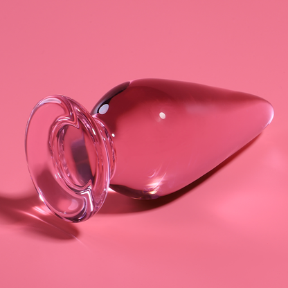 NEBULA SERIES BY IBIZA - MODEL 4 ANAL PLUG BOROSILICATE GLASS CLEAR 11 CM -O- 5 CM - ToysByMonk