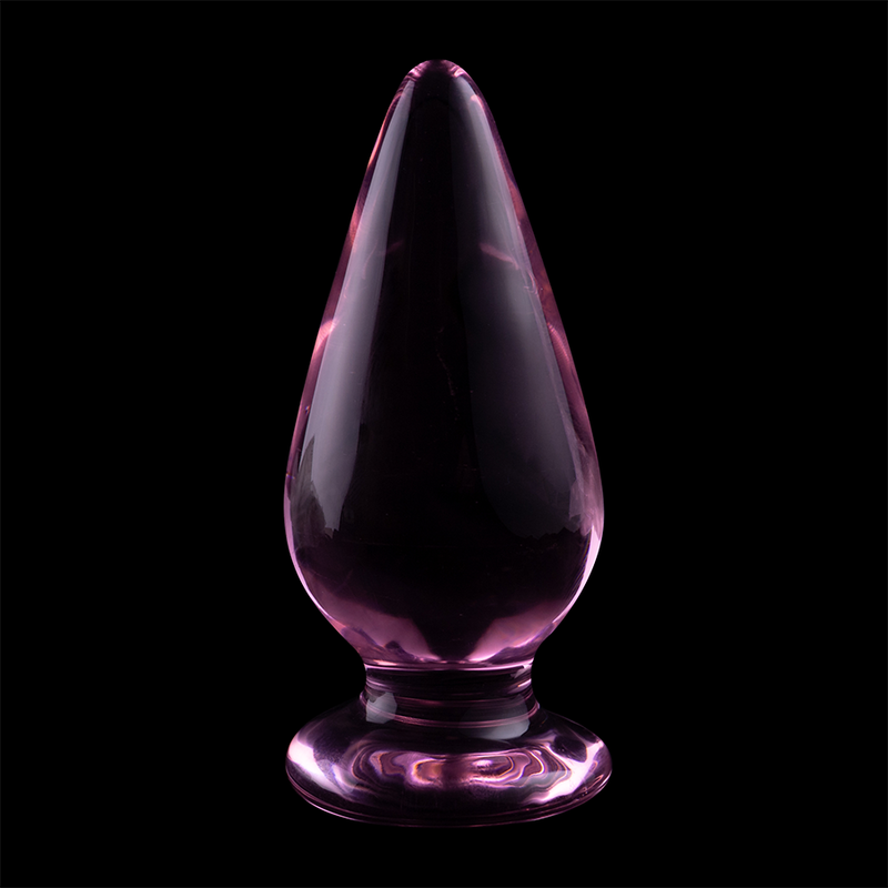 NEBULA SERIES BY IBIZA - MODEL 4 ANAL PLUG BOROSILICATE GLASS CLEAR 11 CM -O- 5 CM - ToysByMonk