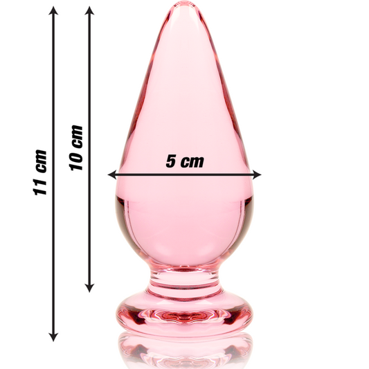 NEBULA SERIE VAN IBIZA - MODEL 4 ANAAL PLUG BOROSILICATE GLAS HELDER 11 CM -O- 5 CM