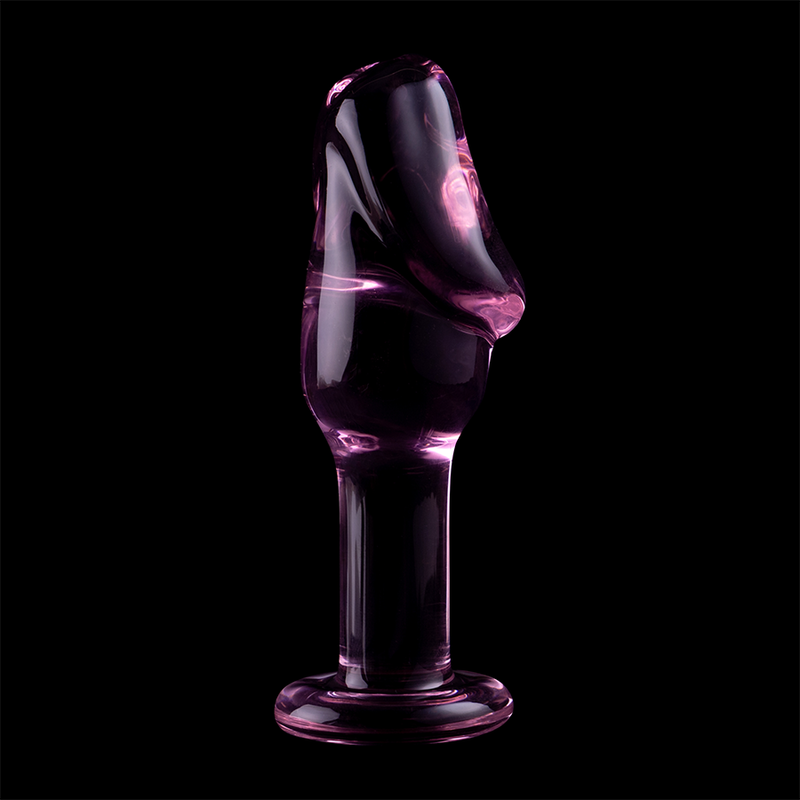 NEBULA SERIES BY IBIZA - MODEL 6 ANAL PLUG BOROSILICATE GLASS CLEAR 12.5 CM -O- 4 CM - ToysByMonk