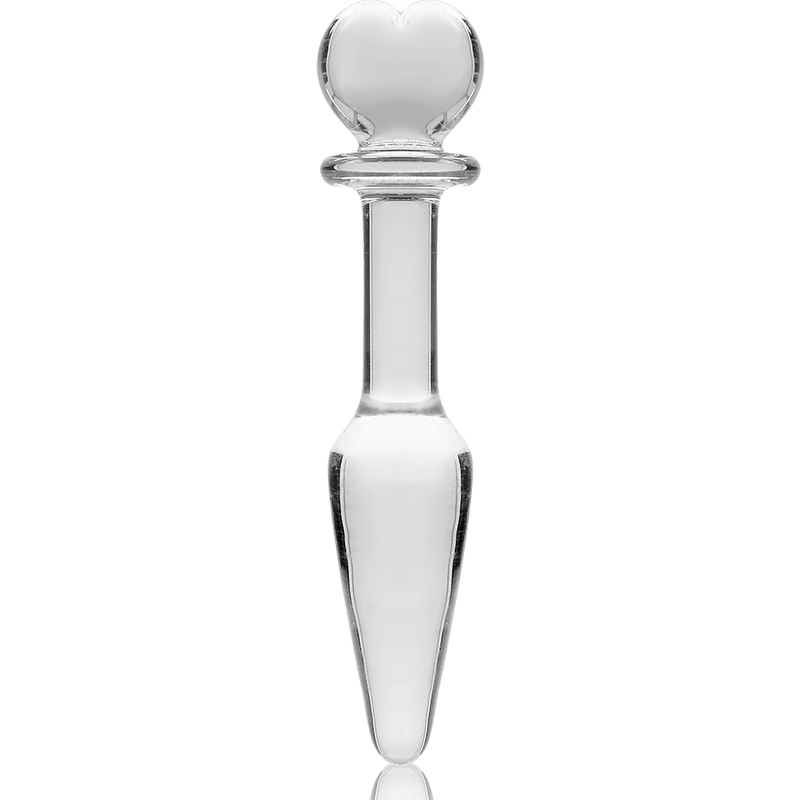 NEBULA SERIES BY IBIZA - MODEL 7 ANAL PLUG BOROSILICATE GLASS CLEAR 13.5 CM -O- 3 CM - ToysByMonk