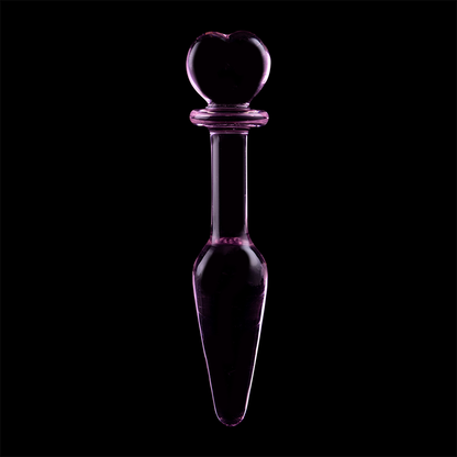 NEBULA SERIES BY IBIZA - MODEL 7 ANAL PLUG BOROSILICATE GLASS CLEAR 13.5 CM -O- 3 CM - ToysByMonk