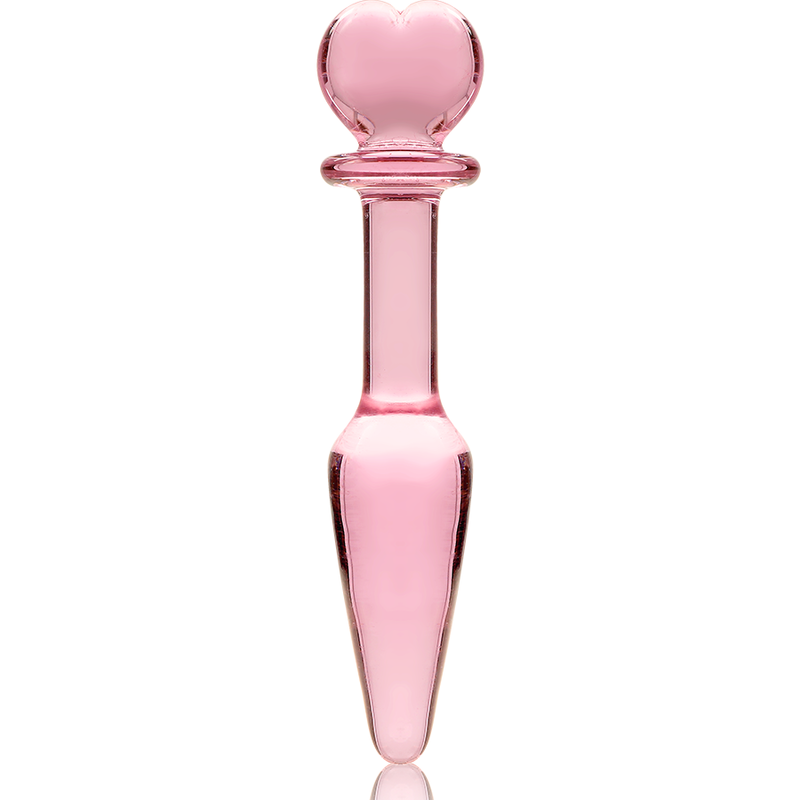 NEBULA SERIES BY IBIZA - MODEL 7 ANAL PLUG BOROSILICATE GLASS CLEAR 13.5 CM -O- 3 CM - ToysByMonk