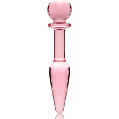 NEBULA SERIES BY IBIZA - MODEL 7 ANAL PLUG BOROSILICATE GLASS CLEAR 13.5 CM -O- 3 CM - ToysByMonk