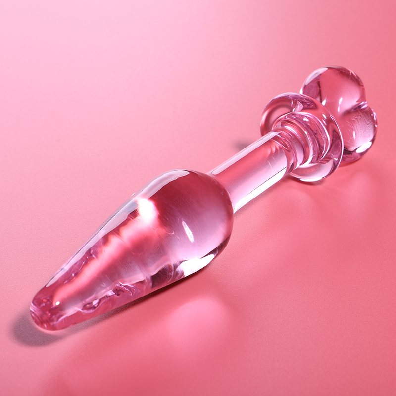 NEBULA SERIES BY IBIZA - MODEL 7 ANAL PLUG BOROSILICATE GLASS CLEAR 13.5 CM -O- 3 CM - ToysByMonk