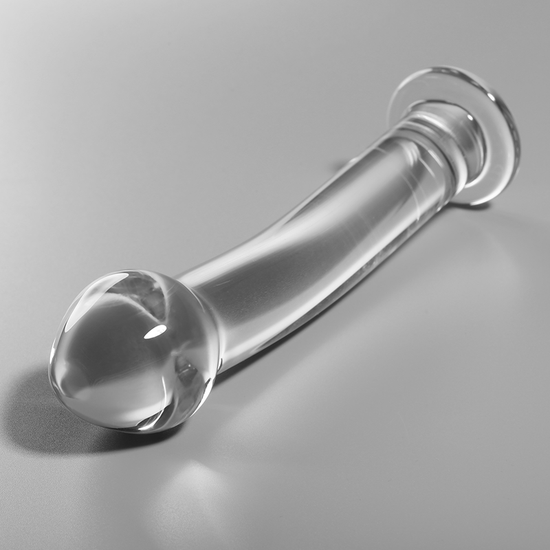NEBULA SERIES BY IBIZA - MODEL 11 DILDO BOROSILICATE GLASS CLEAR 16 CM -O- 3 CM - ToysByMonk