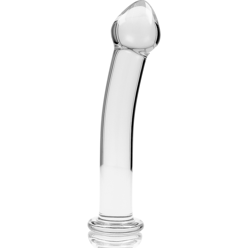 NEBULA SERIES BY IBIZA - MODEL 11 DILDO BOROSILICATE GLASS CLEAR 16 CM -O- 3 CM - ToysByMonk