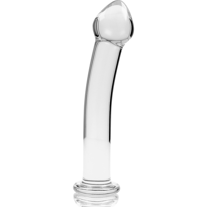 NEBULA SERIES BY IBIZA - MODEL 11 DILDO BOROSILICATE GLASS CLEAR 16 CM -O- 3 CM - ToysByMonk
