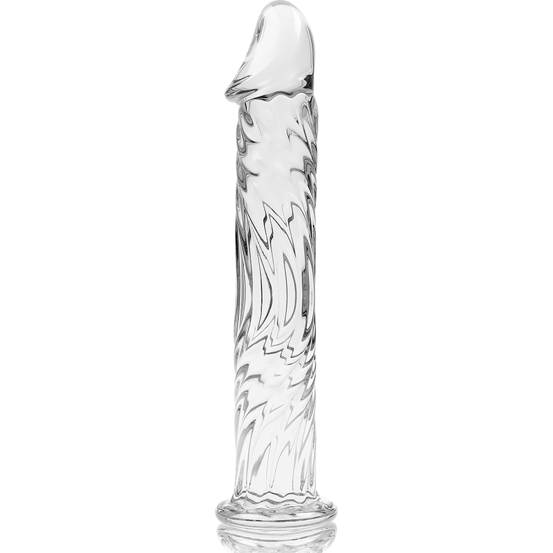 NEBULA SERIES BY IBIZA - MODEL 12 DILDO BOROSILICATE GLASS CLEAR 17 CM -O- 3.5 CM - ToysByMonk