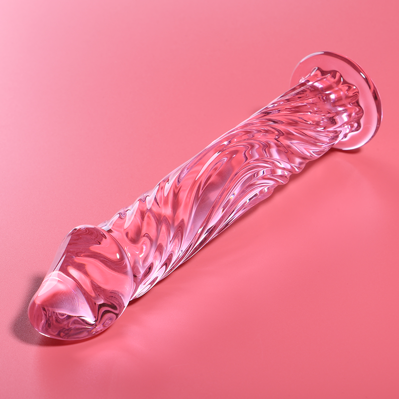 NEBULA SERIES BY IBIZA - MODEL 12 DILDO BOROSILICATE GLASS CLEAR 17 CM -O- 3.5 CM - ToysByMonk