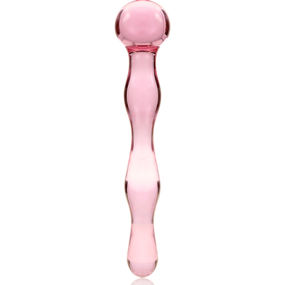 NEBULA SERIES BY IBIZA - MODEL 13 DILDO BOROSILICATE GLASS CLEAR 18 CM -O- 3.5 CM - ToysByMonk