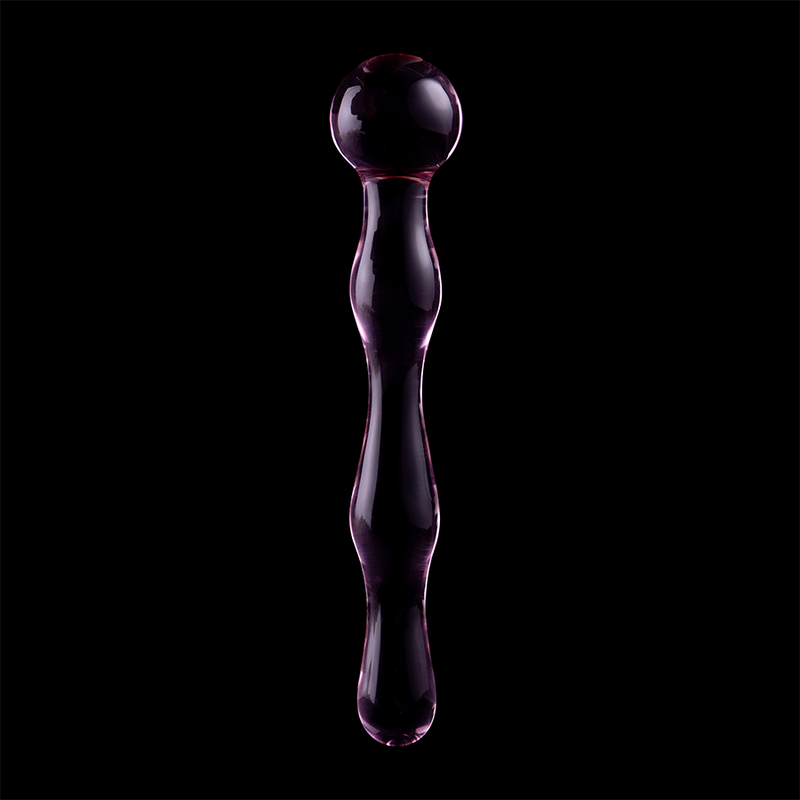 NEBULA SERIES BY IBIZA - MODEL 13 DILDO BOROSILICATE GLASS CLEAR 18 CM -O- 3.5 CM - ToysByMonk