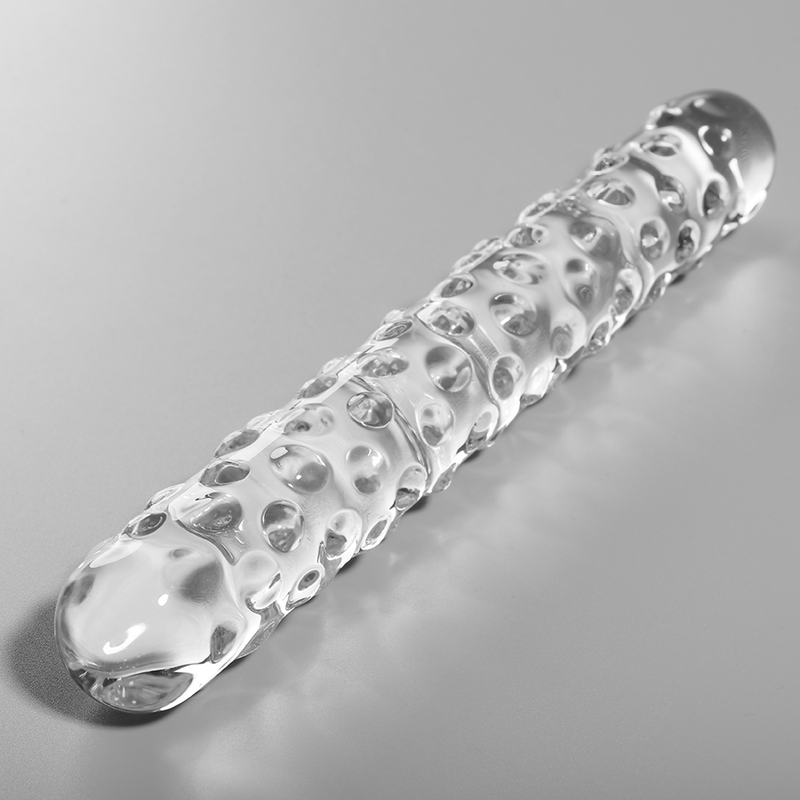 NEBULA SERIES BY IBIZA - MODEL 15 DILDO BOROSILICATE GLASS CLEAR 18.5 CM -O- 3 CM - ToysByMonk