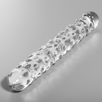 NEBULA SERIES BY IBIZA - MODEL 15 DILDO BOROSILICATE GLASS CLEAR 18.5 CM -O- 3 CM - ToysByMonk