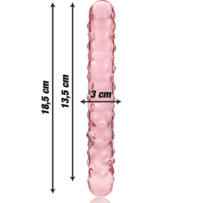 NEBULA SERIES BY IBIZA - MODEL 15 DILDO BOROSILICATE GLASS CLEAR 18.5 CM -O- 3 CM - ToysByMonk