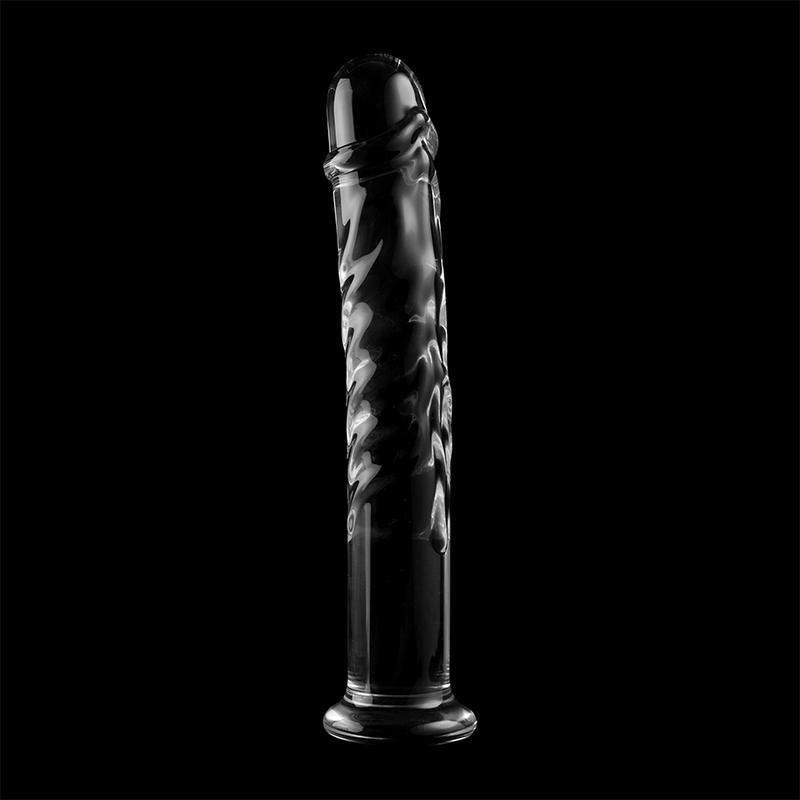 NEBULA SERIES BY IBIZA - MODEL 16 DILDO BOROSILICATE GLASS CLEAR 18.5 CM -O- 3 CM - ToysByMonk
