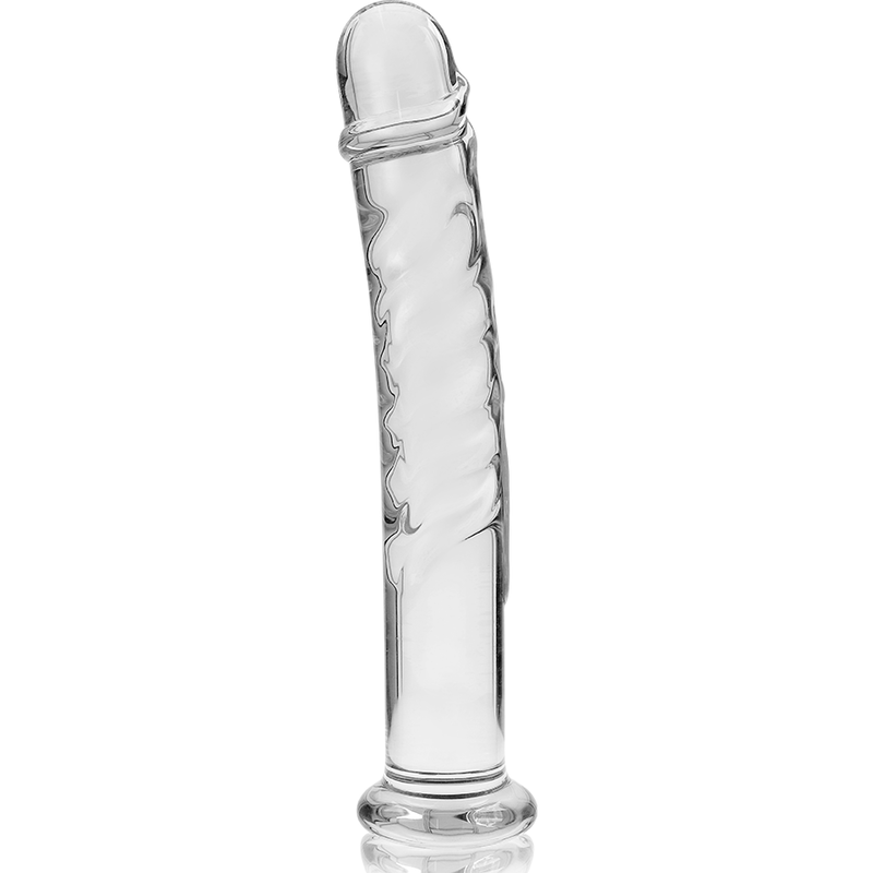 NEBULA SERIES BY IBIZA - MODEL 16 DILDO BOROSILICATE GLASS CLEAR 18.5 CM -O- 3 CM - ToysByMonk