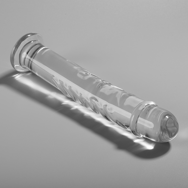 NEBULA SERIES BY IBIZA - MODEL 16 DILDO BOROSILICATE GLASS CLEAR 18.5 CM -O- 3 CM - ToysByMonk
