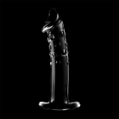 NEBULA SERIES BY IBIZA - MODEL 19 DILDO BOROSILICATE GLASS CLEAR 18.5 CM -O- 4 CM - ToysByMonk