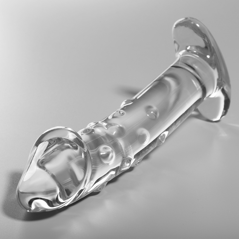 NEBULA SERIES BY IBIZA - MODEL 19 DILDO BOROSILICATE GLASS CLEAR 18.5 CM -O- 4 CM - ToysByMonk