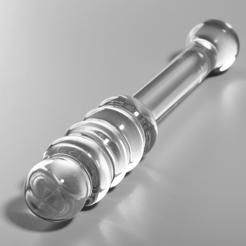 NEBULA SERIES BY IBIZA - MODEL 20 DILDO BOROSILICATE GLASS CLEAR 20.5 CM -O- 3 CM - ToysByMonk