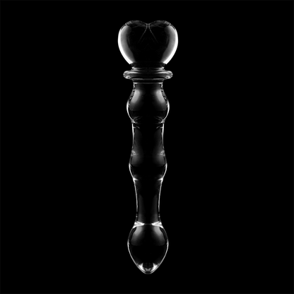 NEBULA SERIES BY IBIZA - MODEL 21 DILDO BOROSILICATE GLASS CLEAR 20.5 CM -O- 3.5 CM - ToysByMonk