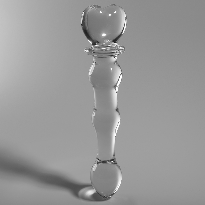 NEBULA SERIES BY IBIZA - MODEL 21 DILDO BOROSILICATE GLASS CLEAR 20.5 CM -O- 3.5 CM - ToysByMonk