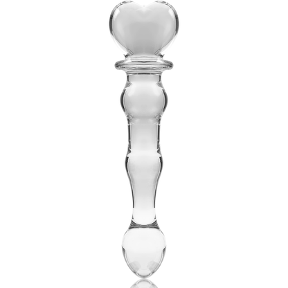 NEBULA SERIES BY IBIZA - MODEL 21 DILDO BOROSILICATE GLASS CLEAR 20.5 CM -O- 3.5 CM - ToysByMonk