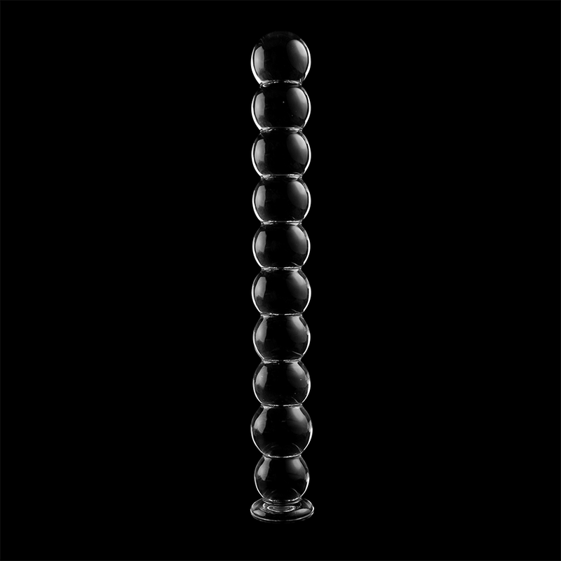 NEBULA SERIES BY IBIZA - MODEL 22 DILDO BOROSILICATE GLASS CLEAR 21.5 CM -O- 2.5 CM - ToysByMonk