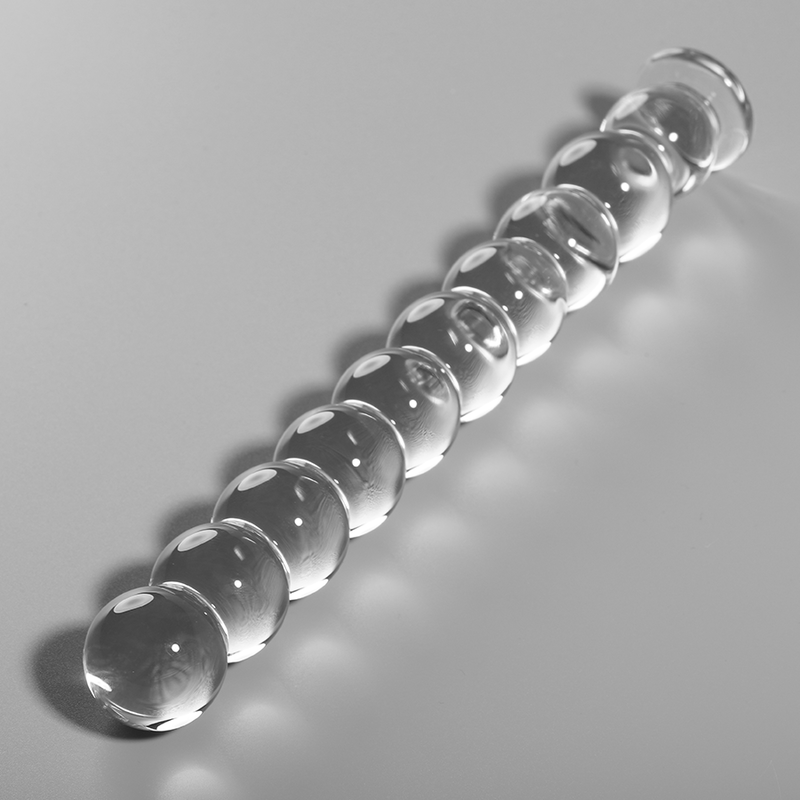 NEBULA SERIES BY IBIZA - MODEL 22 DILDO BOROSILICATE GLASS CLEAR 21.5 CM -O- 2.5 CM - ToysByMonk
