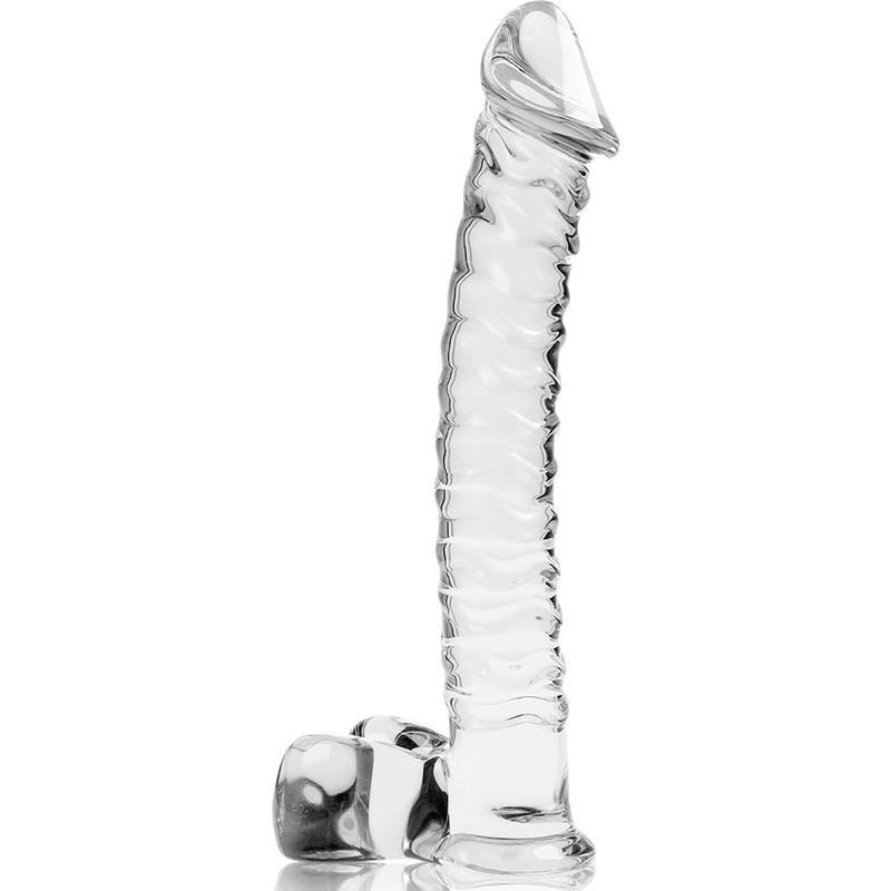 NEBULA SERIES BY IBIZA - MODEL 23 DILDO BOROSILICATE GLASS CLEAR 21.5 CM -O- 4 CM - ToysByMonk