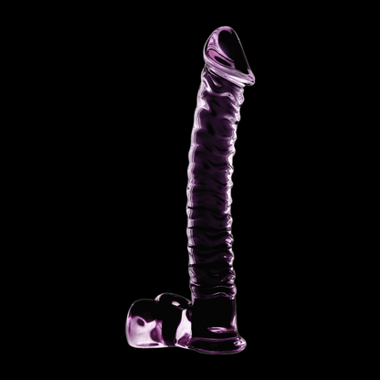 NEBULA SERIES BY IBIZA - MODEL 23 DILDO BOROSILICATE GLASS CLEAR 21.5 CM -O- 4 CM - ToysByMonk