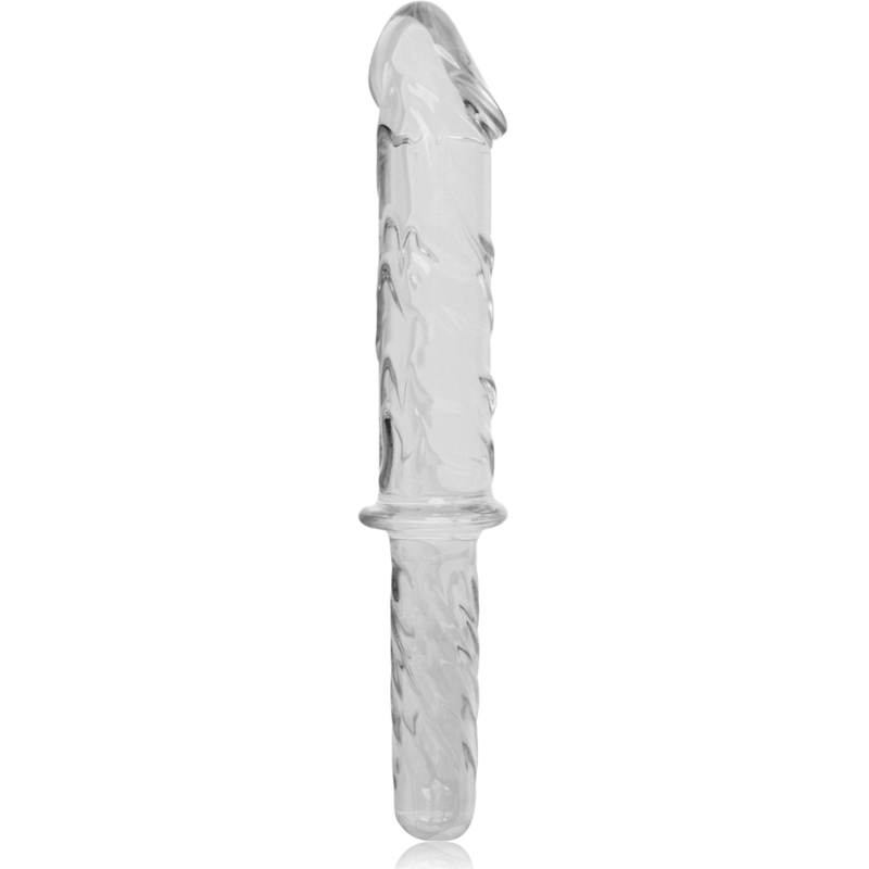 NEBULA SERIES BY IBIZA - MODEL 24 DILDO BOROSILICATE GLASS CLEAR 28.5 CM -O- 5 CM - ToysByMonk