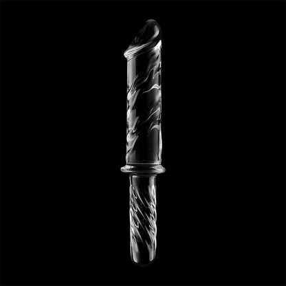 NEBULA SERIES BY IBIZA - MODEL 24 DILDO BOROSILICATE GLASS CLEAR 28.5 CM -O- 5 CM - ToysByMonk