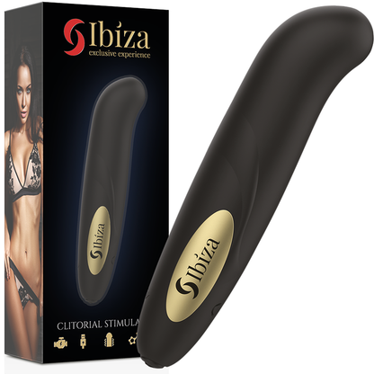 IBIZA - CLIT STIMULATOR USB CHARGER 10 VIBRATION MODES GOLDEN 13 X 2,9 IBIZA TECHNOLOGY